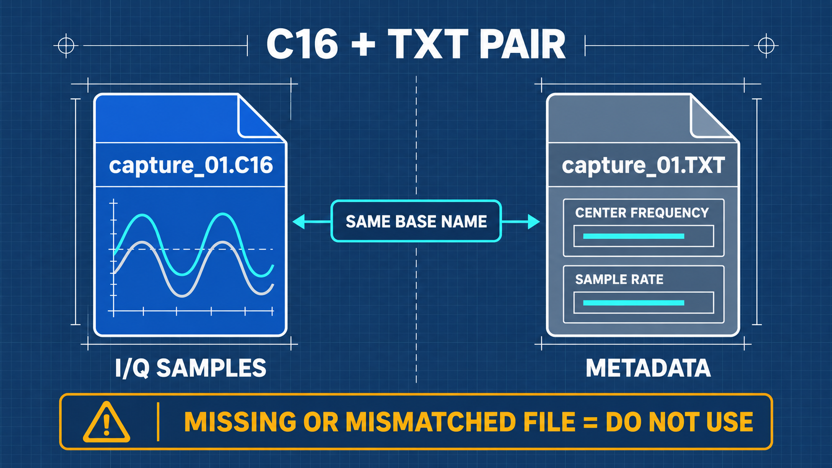 C16 原始數據與 TXT 詮釋資料成對結構