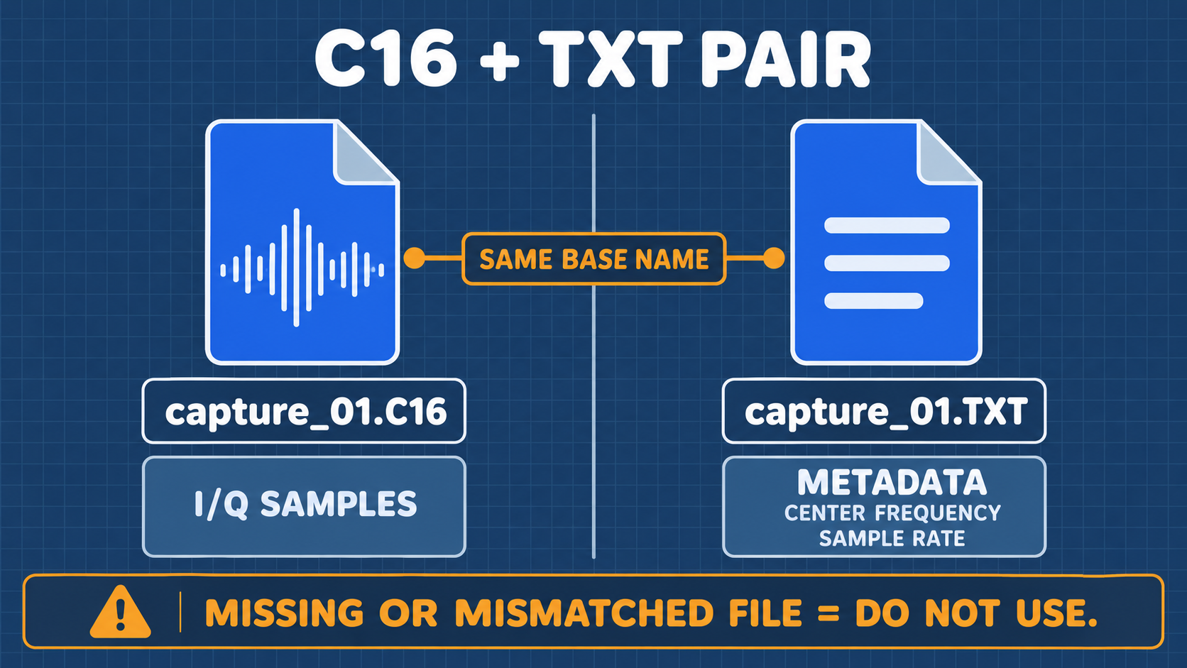 C16 原始數據與 TXT 詮釋資料成對結構